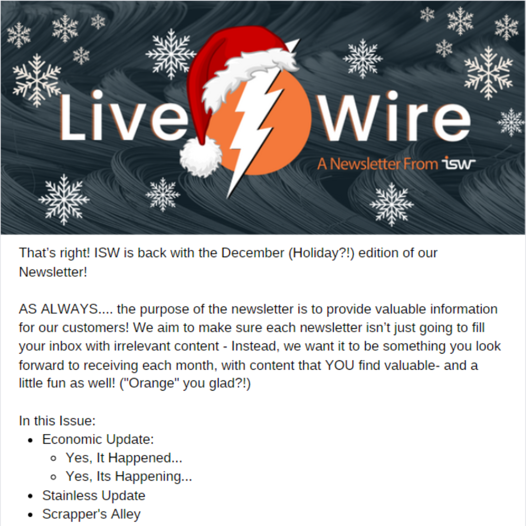 The Live Wire: December 2023 Edition